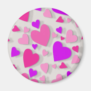 Decorative paper heart 3 magnet