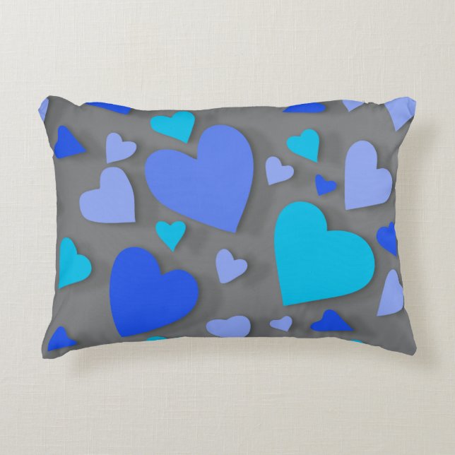 Decorative paper heart 4 accent pillow (Front)