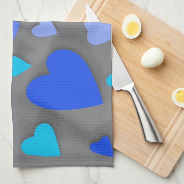 Decorative paper heart 4 kitchen towel (Quarter Fold)