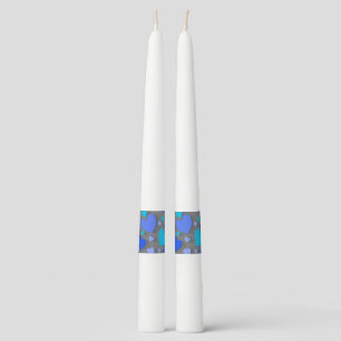 Decorative paper heart 4 taper candle