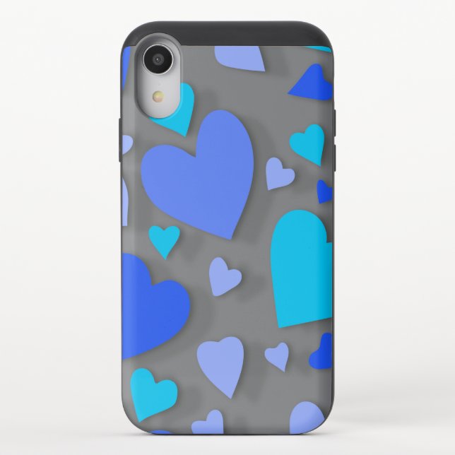 Decorative paper heart 4 uncommon iPhone case (Back)