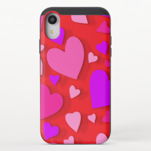 Decorative paper heart 5 iPhone XR slider case