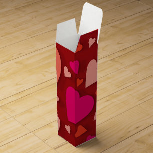 Decorative paper heart 6 wine box