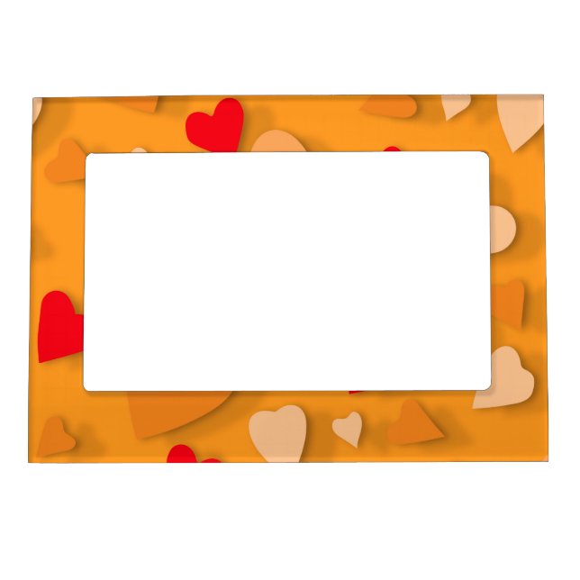 Decorative paper heart 7 magnetic frame (Front)