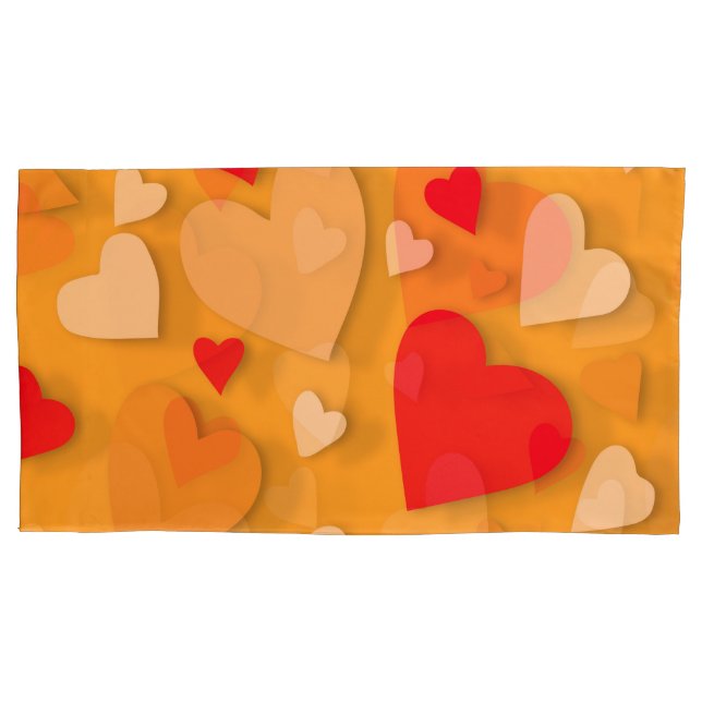 Decorative paper heart 7 pillow case (Front)