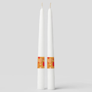 Decorative paper heart 7 taper candle
