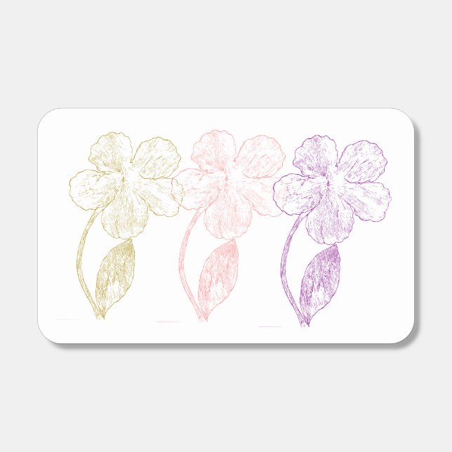 Decorative Pastel Floral Botanical Matchbox Matchboxes (Front)