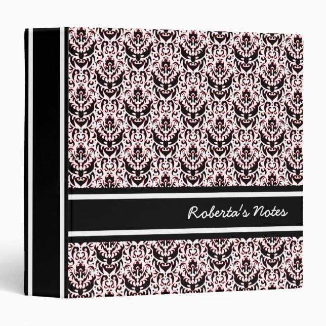 Decorative Pattern 3 Ring Binder (Front/Spine)