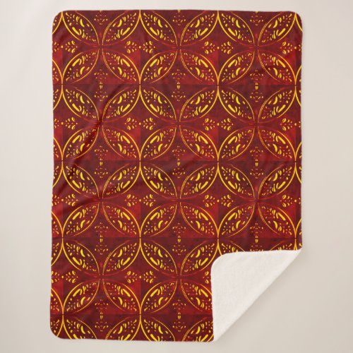 Decorative Pattern Sherpa Blanket