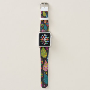 Decorative patterned drops seamless background. Br Apple Watch Band