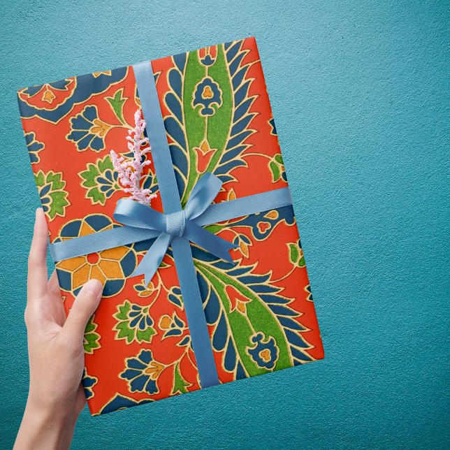Decorative Persian Floral Print Wrapping Paper (Creator Uploaded)