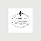 Decorative Personalized Address Embosser With Name (Design View)