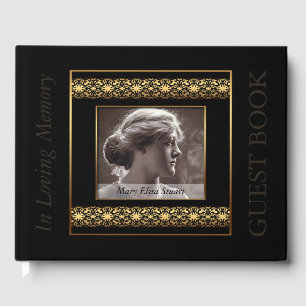 Decorative Photo Frame Quote Memorial Guest Book