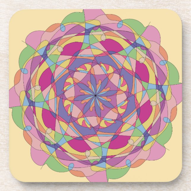 decorative pillow beverage coaster (Front)