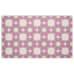 Decorative pink floral geometric pattern  fabric