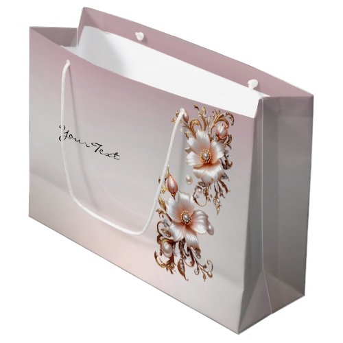 Decorative Pink Floral Gift Bag