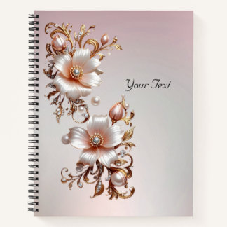 Decorative Pink Floral Notebook