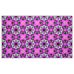 Decorative pink floral pattern in vibrant style  fabric