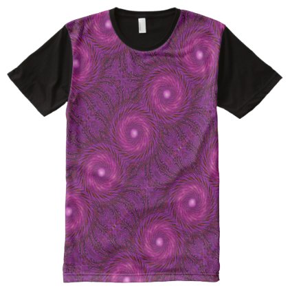 Decorative Pink Kaleidoscopic Pattern Elegant All-Over-Print Shirt