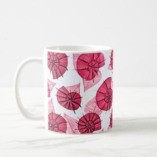 Decorative Pink Snails Nature Lover Coffee Mug