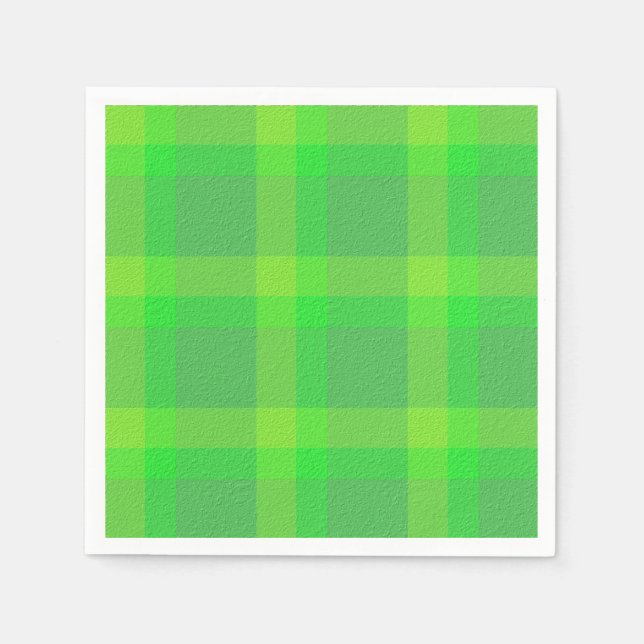  Decorative Plaid  Napkins (Front)