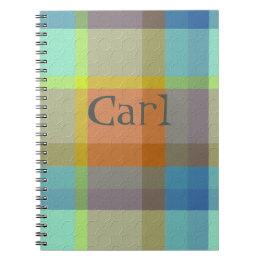  Decorative Plaid Notebook