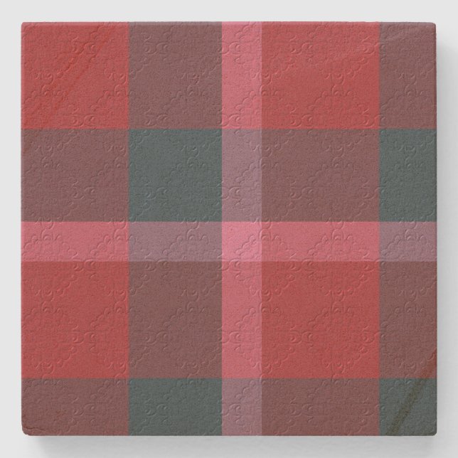  Decorative Plaid  Stone Coaster (Front)