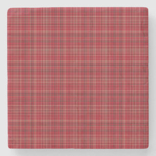 Decorative Plaid Stone Coaster