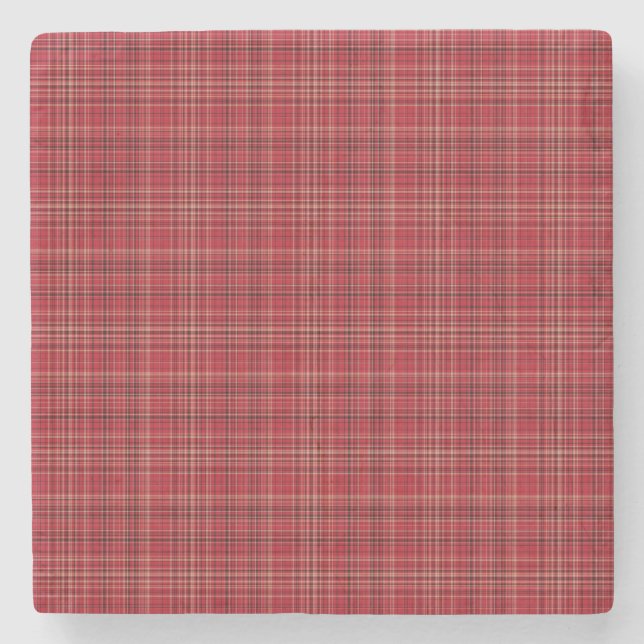  Decorative Plaid  Stone Coaster (Front)