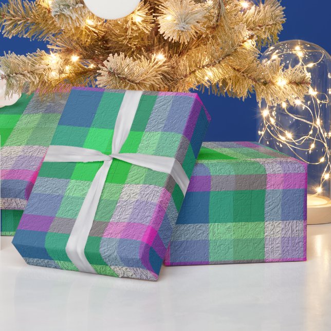  Decorative Plaid Wrapping Paper (Holidays)