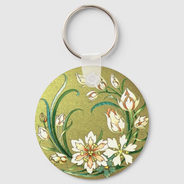 Decorative plants and flowers - Love Green Keychain (Front)