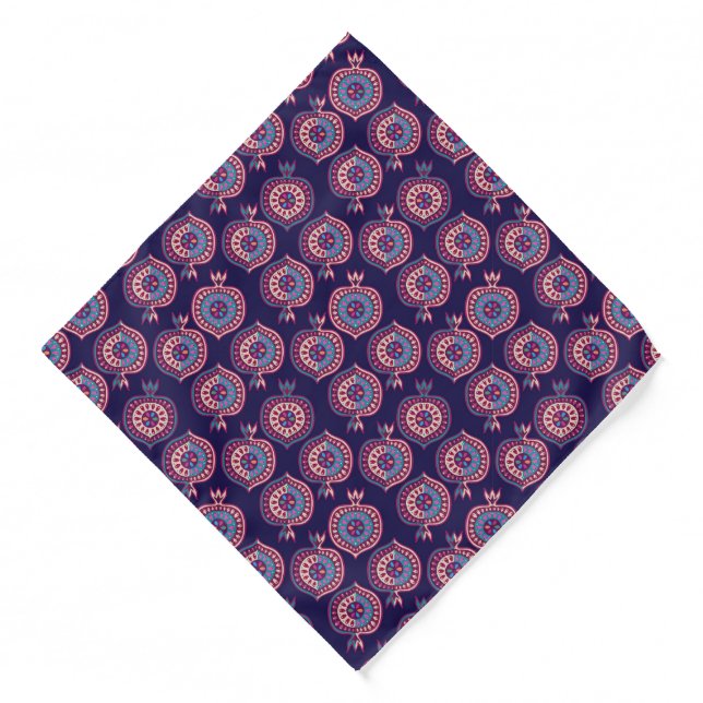 Decorative Pomegranate Pattern   Bandana (Front)
