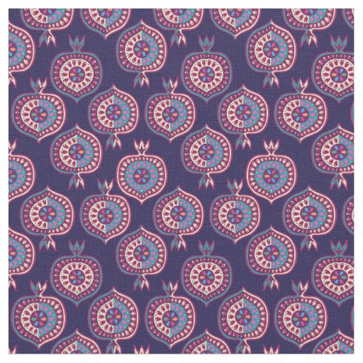 Decorative Pomegranate Pattern Fabric