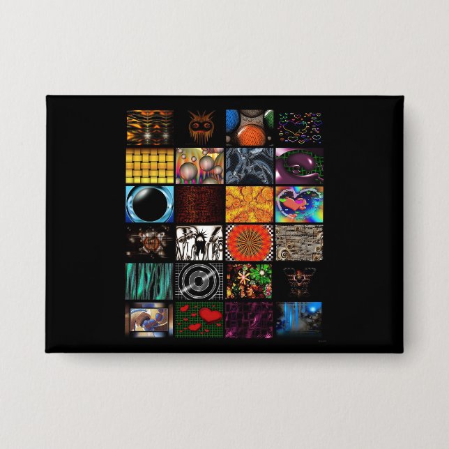 Decorative Pop Arts Pattern  Button (Front)