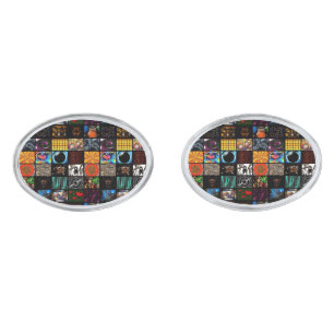 Decorative Pop Arts Pattern Cufflinks