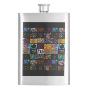 Decorative Pop Arts Pattern Flask