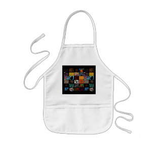 Decorative Pop Arts Pattern Kids' Apron