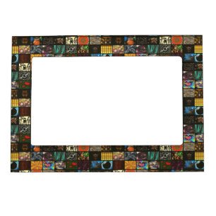 Decorative Pop Arts Pattern Magnetic Frame