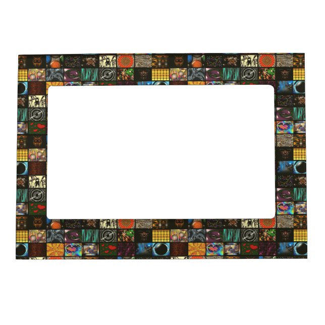 Decorative Pop Arts Pattern Magnetic Frame (Front)