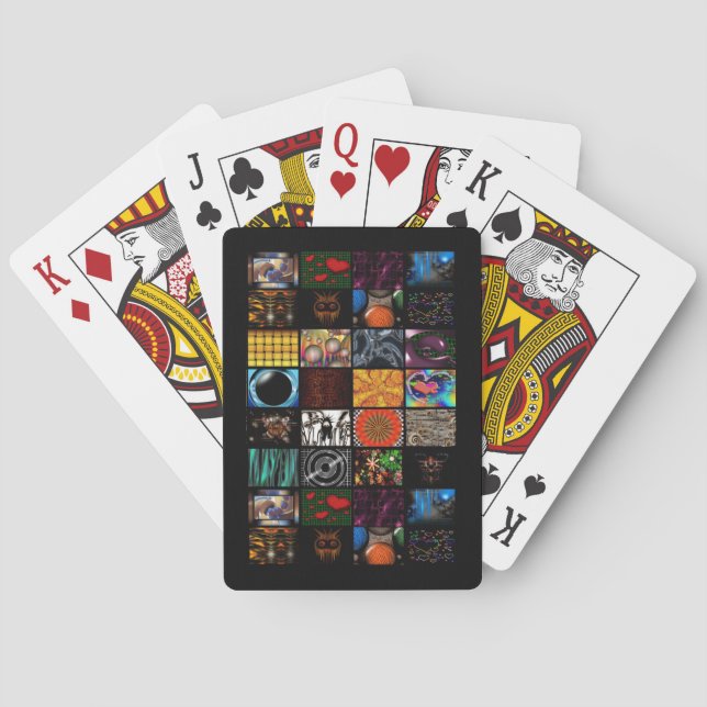Decorative Pop Arts Pattern  Poker Cards (Back)