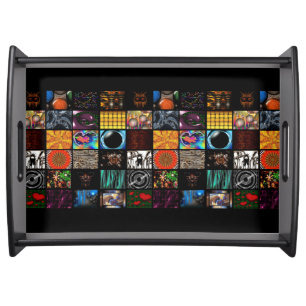 Decorative Pop Arts Pattern Serving Tray