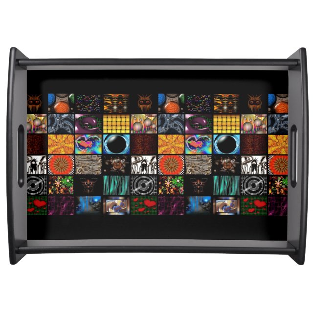 Decorative Pop Arts Pattern  Serving Tray (Front)