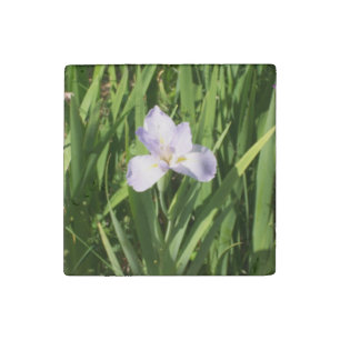 Decorative Primed Marble Stone Magnet Flower