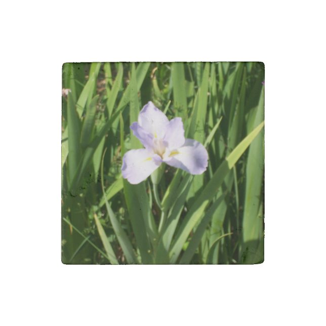 Decorative Primed Marble Stone Magnet Flower (Front)