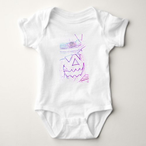 decorative pumpkin for halloween baby bodysuit