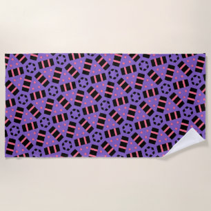 Decorative Purple Beach Towel