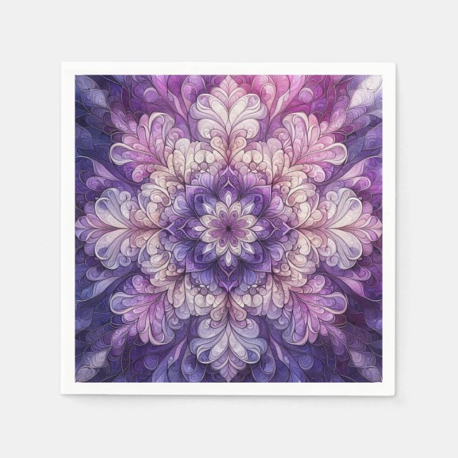 Decorative Purple Napkins (Front)