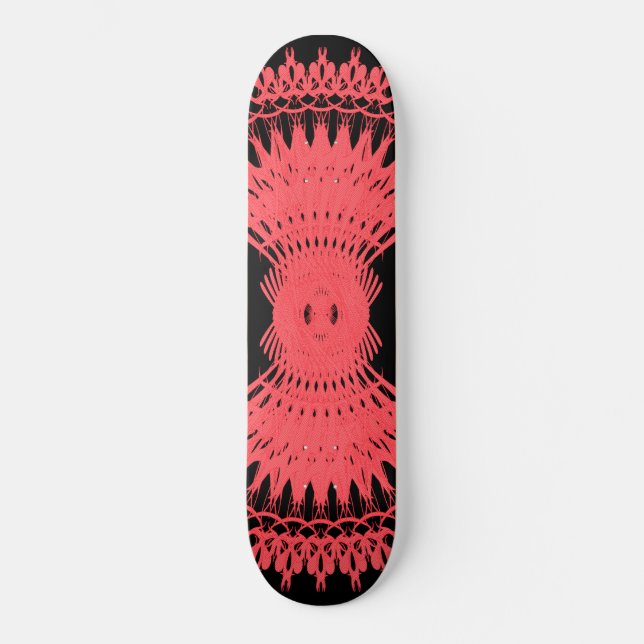 Decorative Radial Pattern: Skateboard Deck (Front)