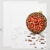 Decorative Red Christmas Balls (Front/Back)