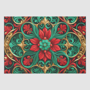 Decorative Red Green Holiday Tissue Paper